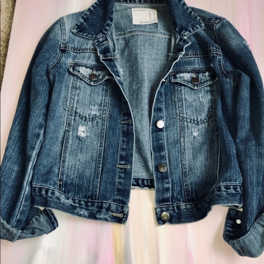 Distressed Jean Jacket